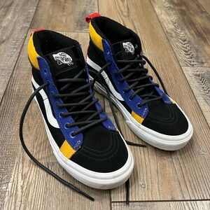 Vans Kids Multicolor High-Top Sneakers,Big Kids size 3.